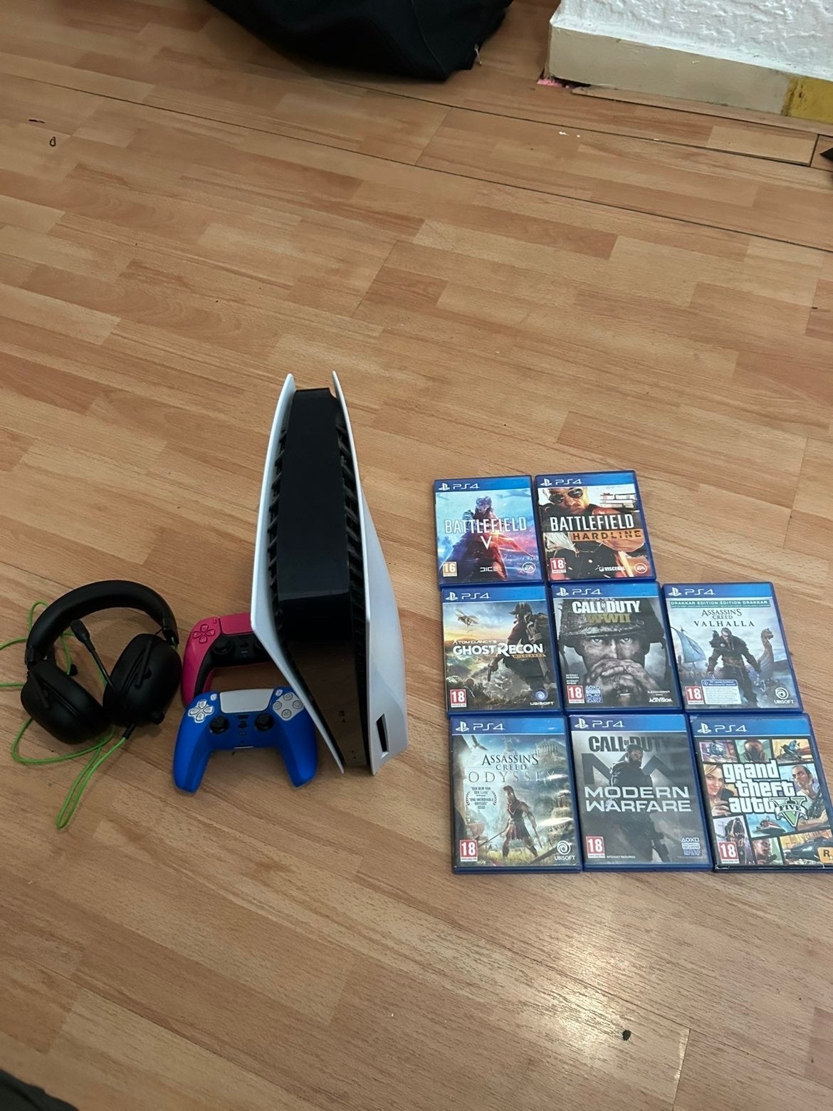 Playstation 5 Disc Edition met controller, headset en games, Spelcomputers en Games, Spelcomputers | Sony PlayStation 5, Ophalen of Verzenden
