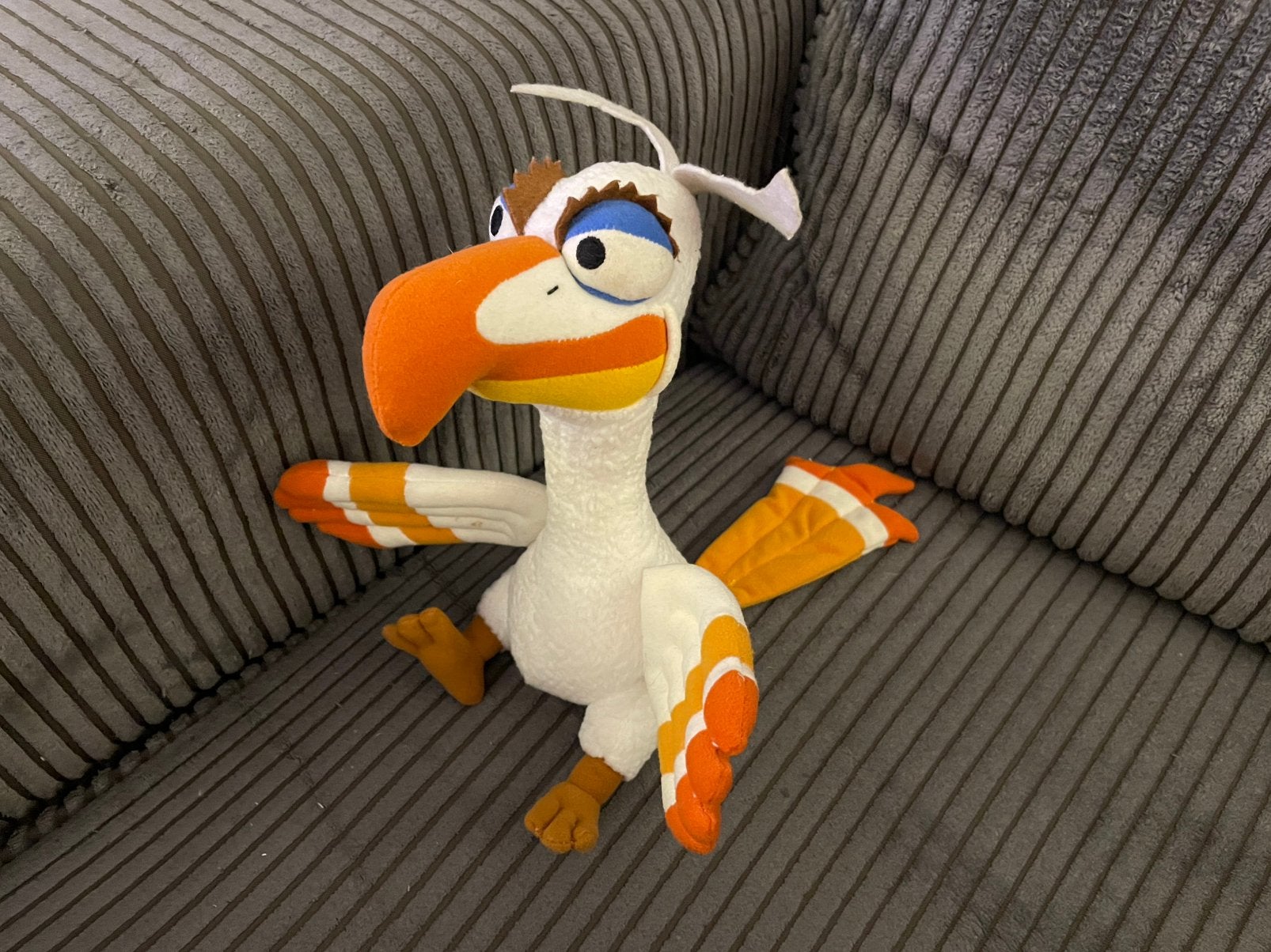 ZaZu Disney knuffel vogel uit the Lionking de Leeuwenkoning, Ophalen of Verzenden, Leeuwenkoning of Jungle Boek, Knuffel