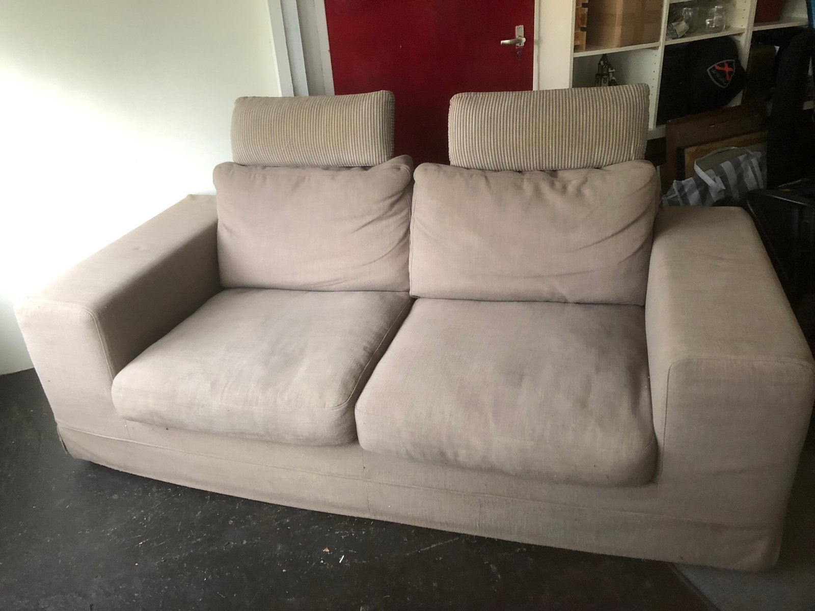 2 persoons bank., Ophalen, Gebruikt, 75 tot 100 cm
