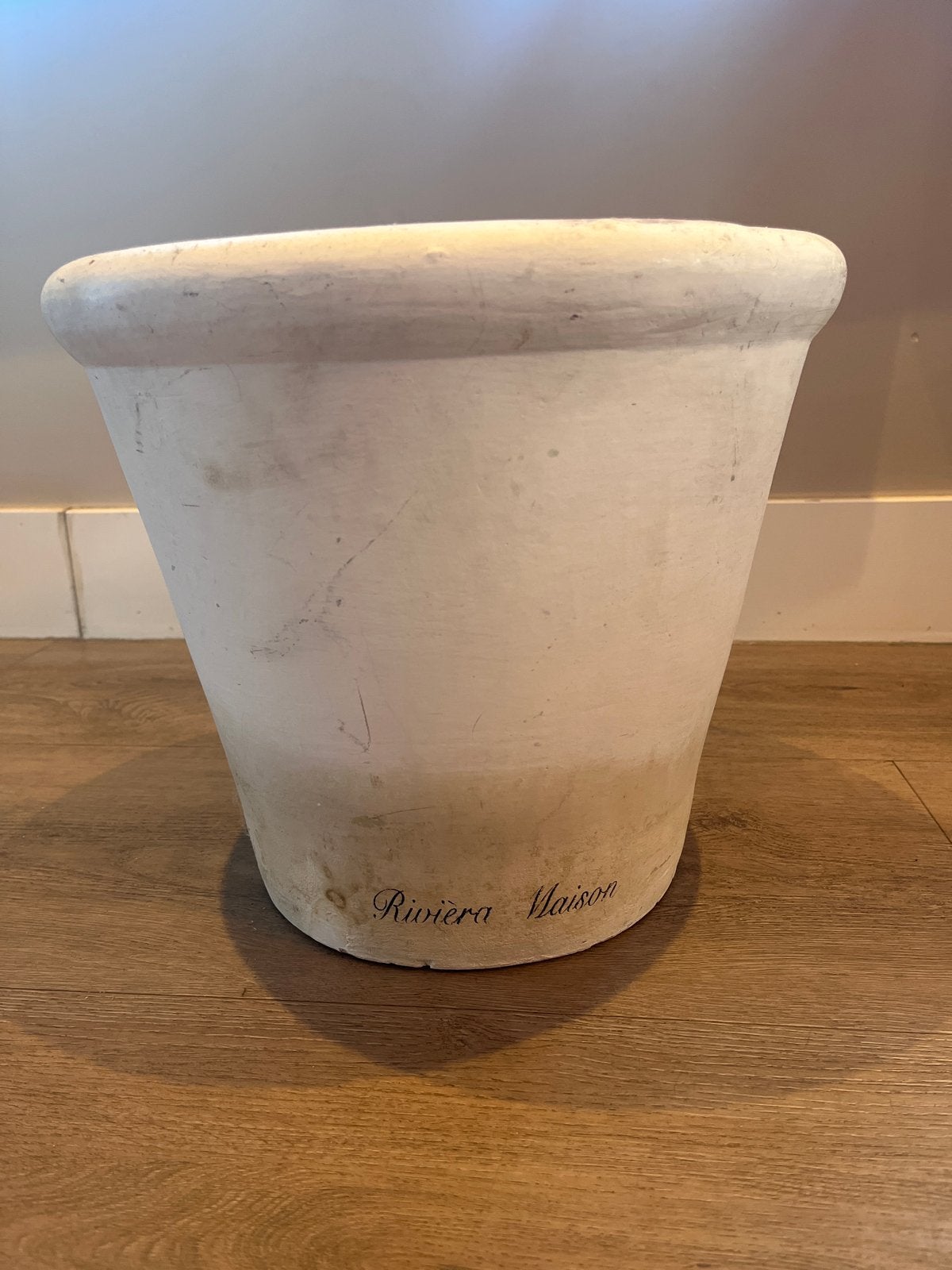 Riviera Maison bloempot doorsnee 30 cm, Ophalen, Overige materialen, Gebruikt, Minder dan 60 cm