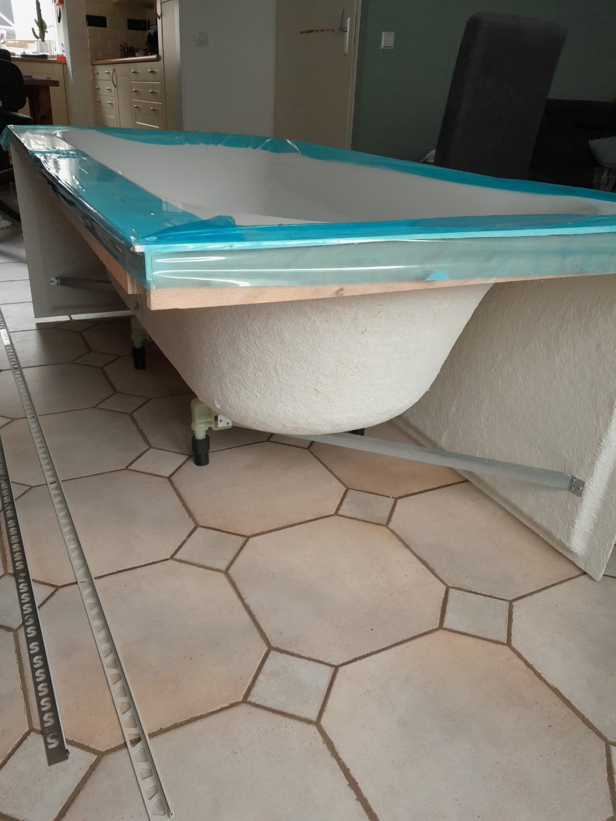 bad 180x80, Ophalen, Nieuw, Rechthoekig, 150 tot 200 cm