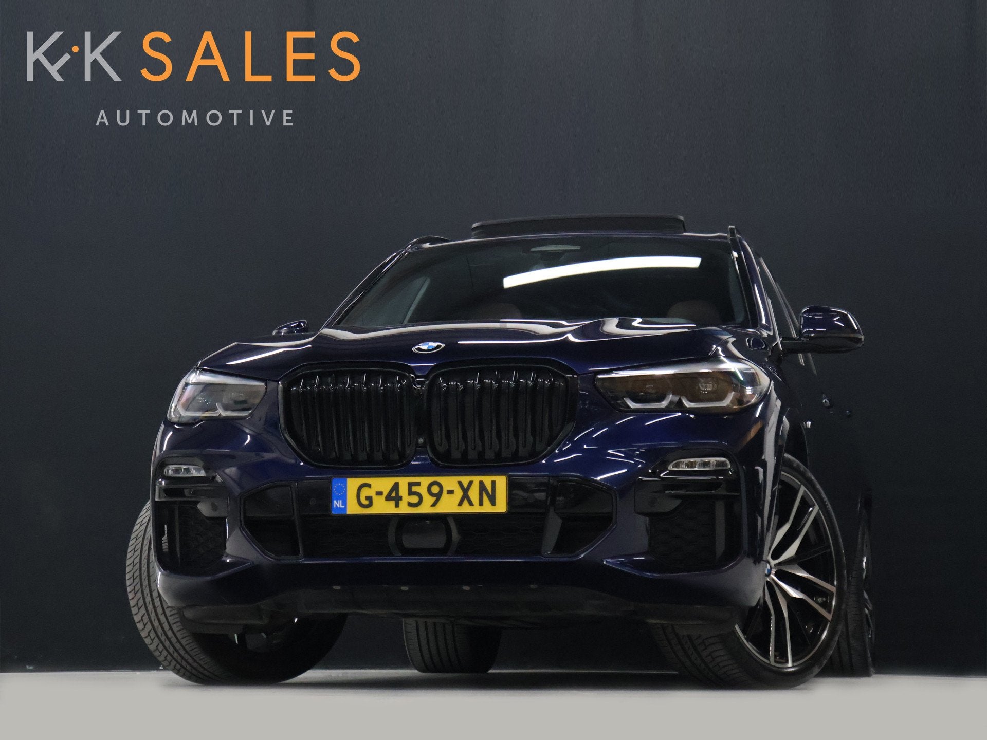 BMW X5 xDrive45e M Sport High Executive [SOH 94%, PANORAMADA, Dealer onderhouden, Gebruikt, 394 pk, Blauw