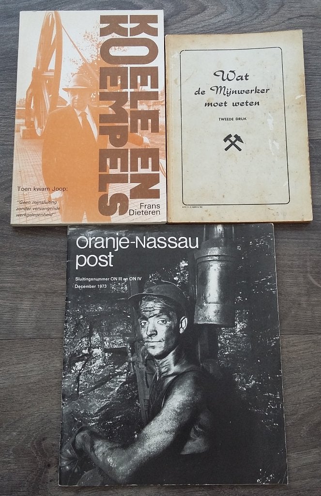 3 X Boeken Boek Limburgse Mijnen Mijnindustrie Mijnwerkers