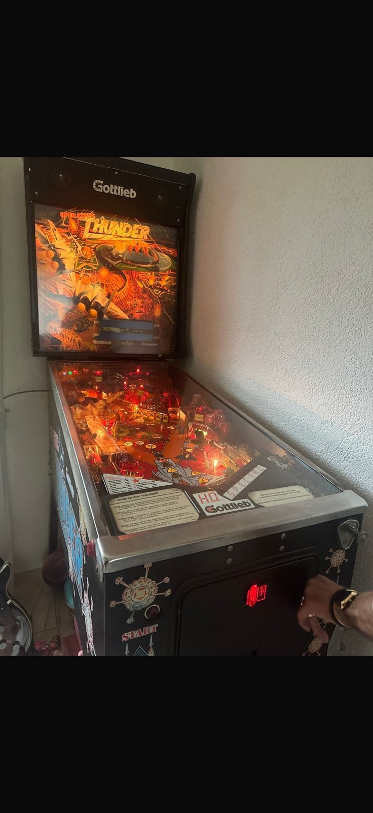 Godtlieb flipperkast, Ophalen of Verzenden, Zo goed als nieuw, Dot-matrix, Flipperkast