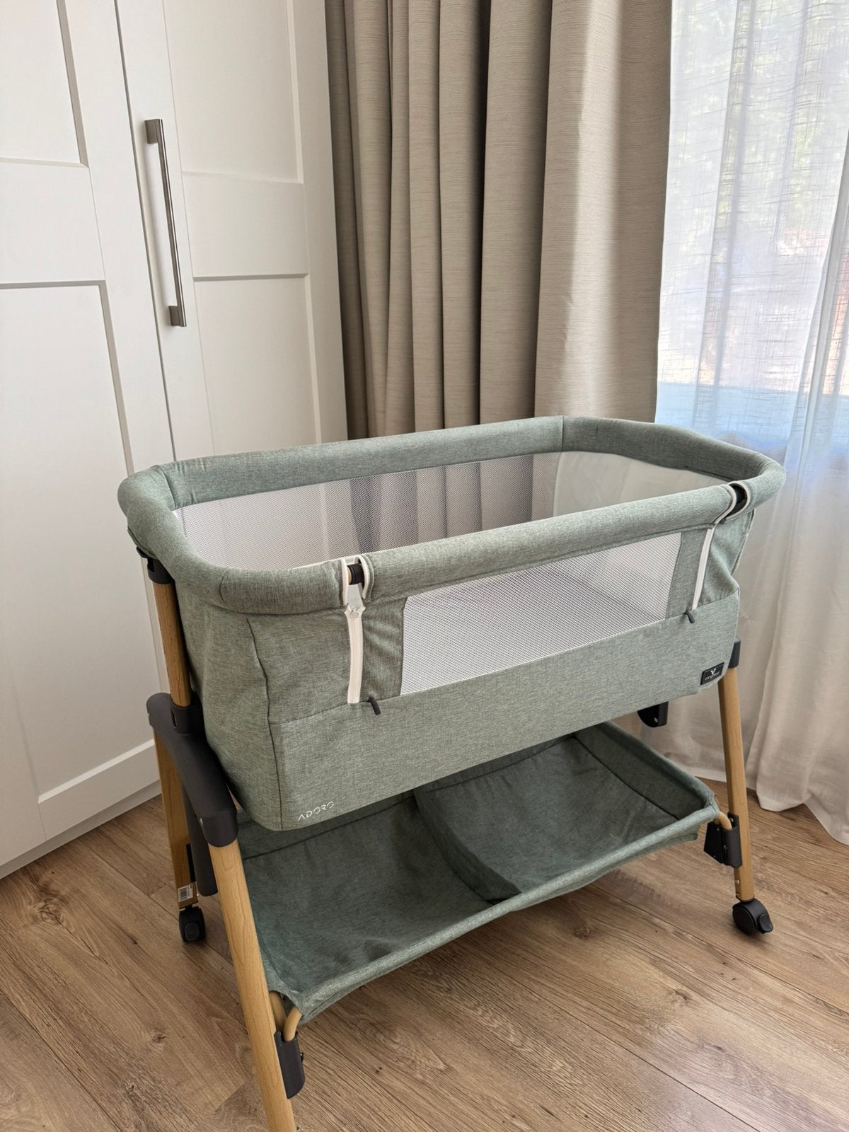 Wieg/Cosleeper Kangaroo Adoro groen zo goed als nieuw, Ophalen of Verzenden, Zo goed als nieuw, Wieg
