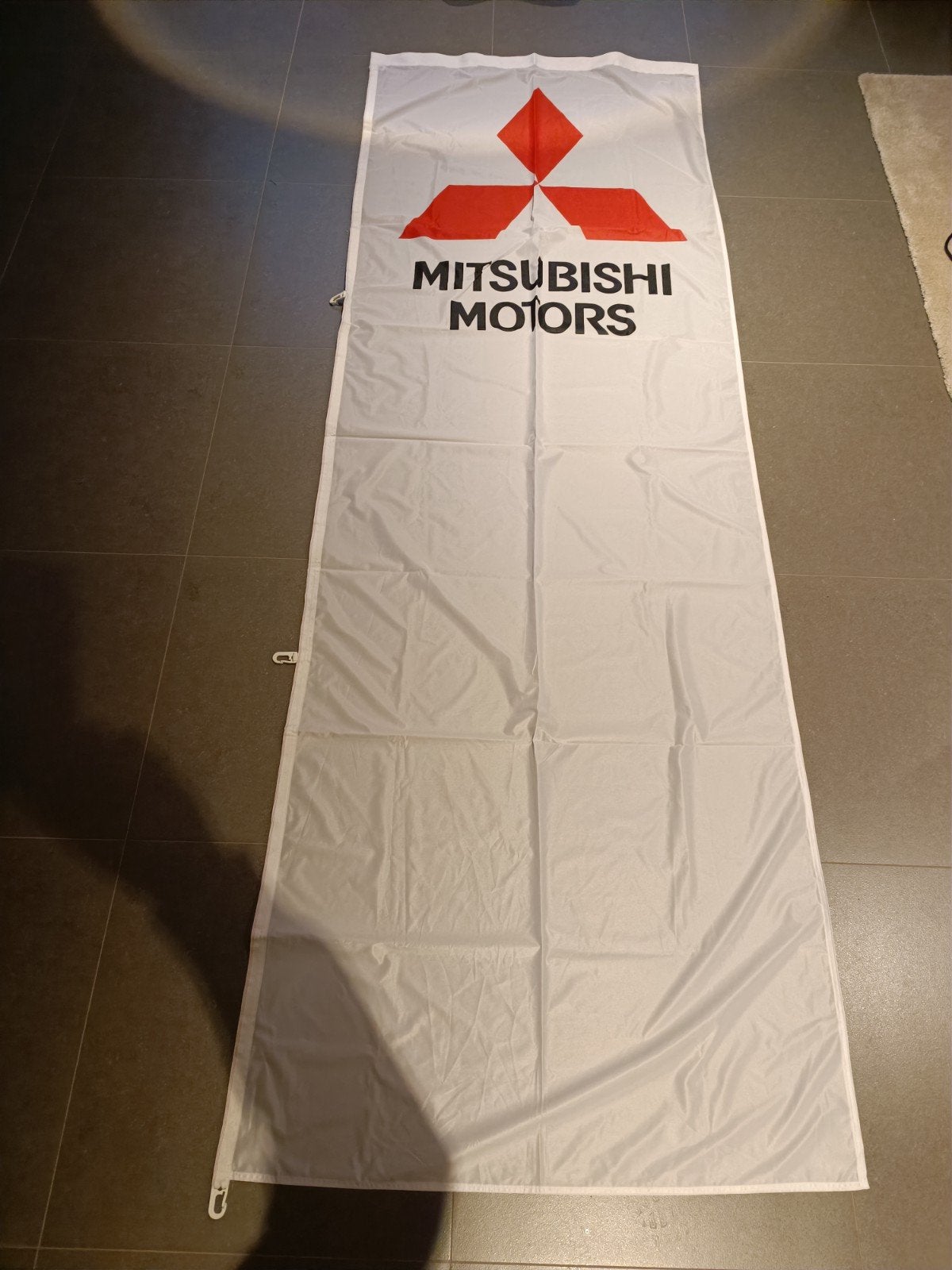 Mitsubishi Motors Banner / Vlag - Mancave Decoratie, Ophalen of Verzenden, Zo goed als nieuw, Mitsubishi