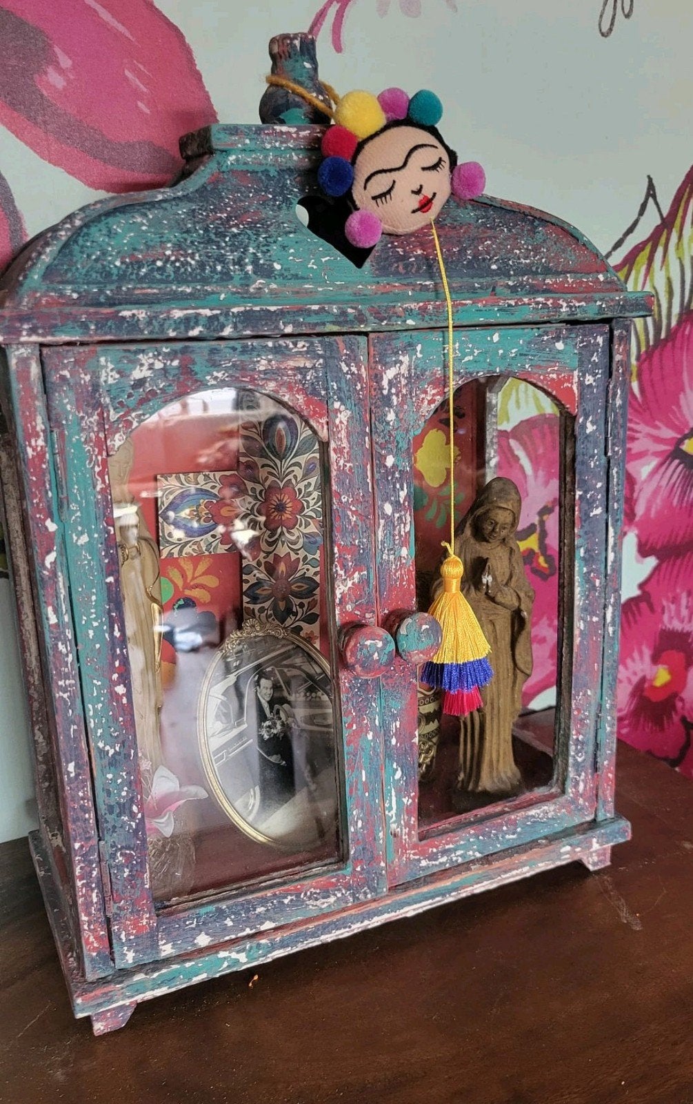 Folk Art/Mexicaans/Altaartje/Retablo/Huisaltaar, Ophalen