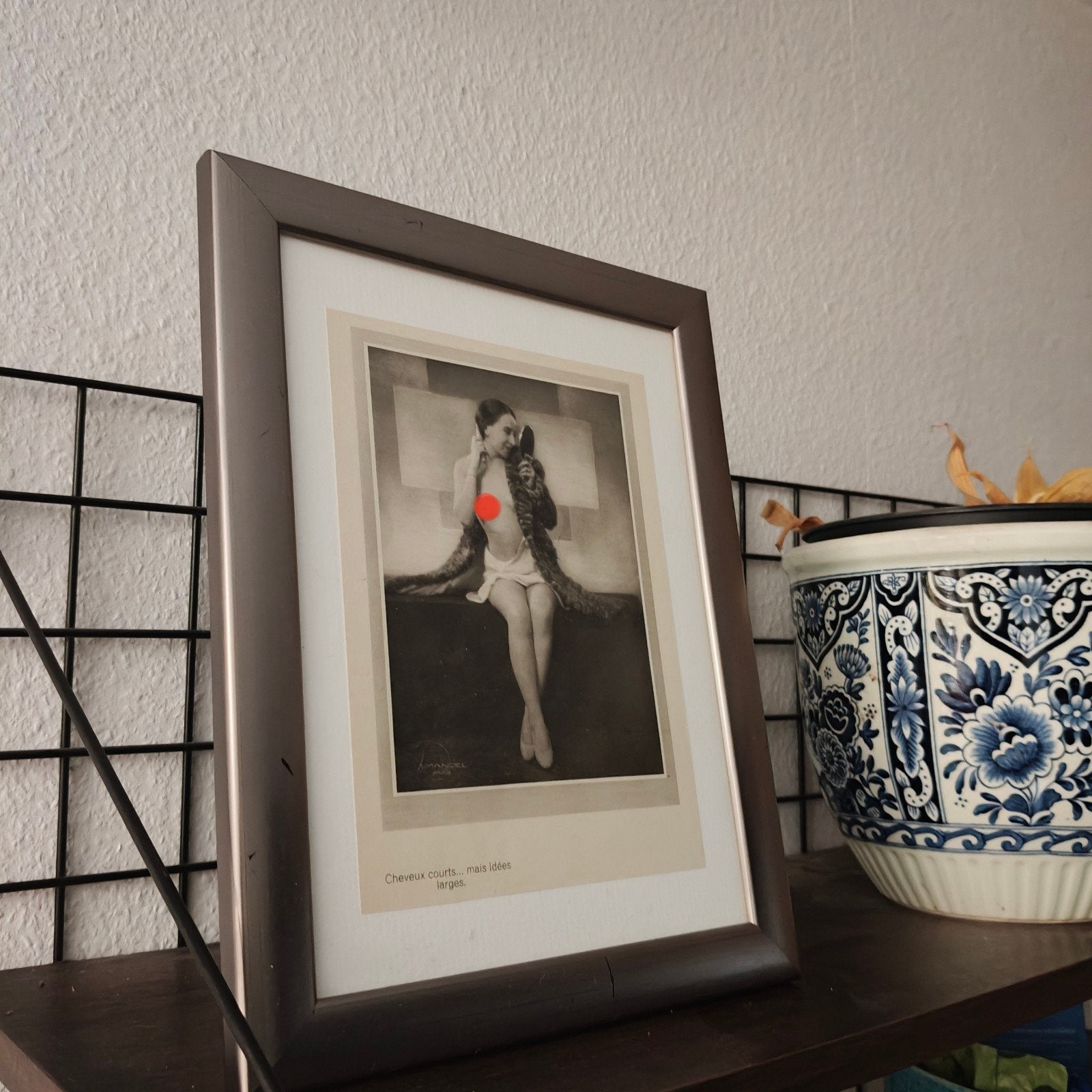 Originele Art Deco fotopagina – Mandel Paris – Ingelijst, Antiek en Kunst, Ophalen of Verzenden
