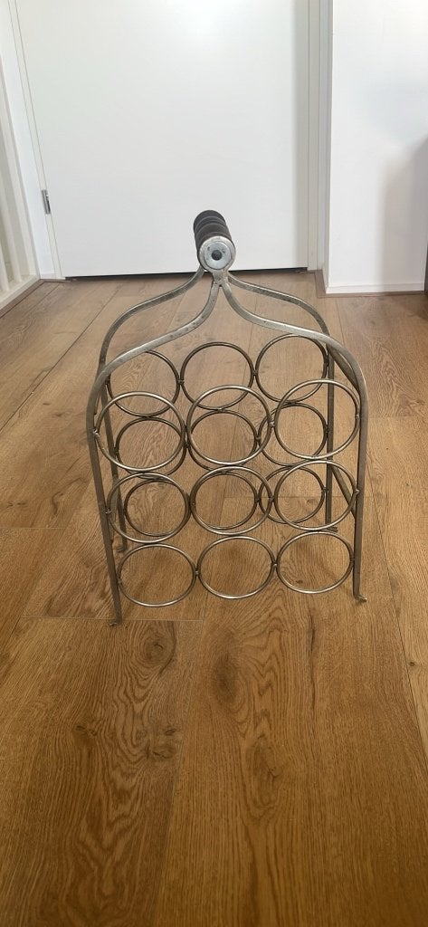 Wijn rek, Huis en Inrichting, Woonaccessoires | Wijnrekken, Ophalen, Zo goed als nieuw, Minder dan 5 flessen, Metaal