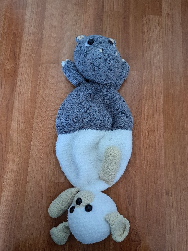 Woolytoons gehaakte pop-up Hond en Hippo, Ophalen, Nieuw, Hond