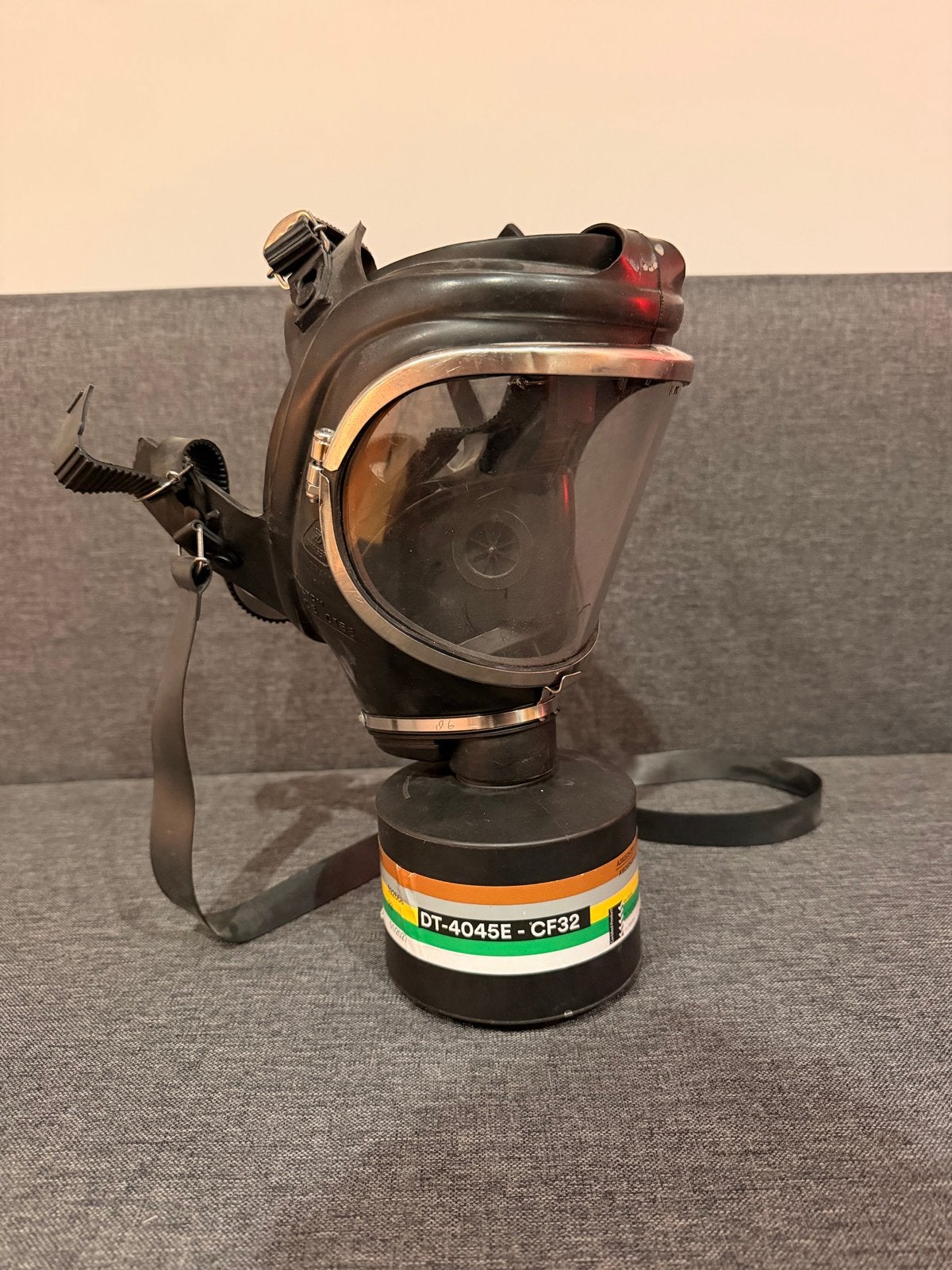 Dräger Panorama Nova volgelaatsmasker met 3M CF32filter, Ophalen of Verzenden, Gebruikt, Volgelaatsmaskers