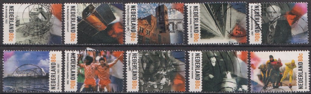 20ste eeuw serie 1842 - 1851 O. ADV. no.40 G., Postzegels en Munten, Postzegels | Nederland, Verzenden, Na 1940, Gestempeld