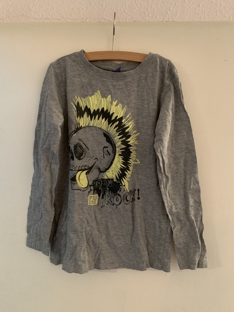 Grijze shirt van Dopodopo. Maat 128, Kinderen en Baby's, Kinderkleding | Maat 128, Ophalen of Verzenden, Zo goed als nieuw, Dopodopo