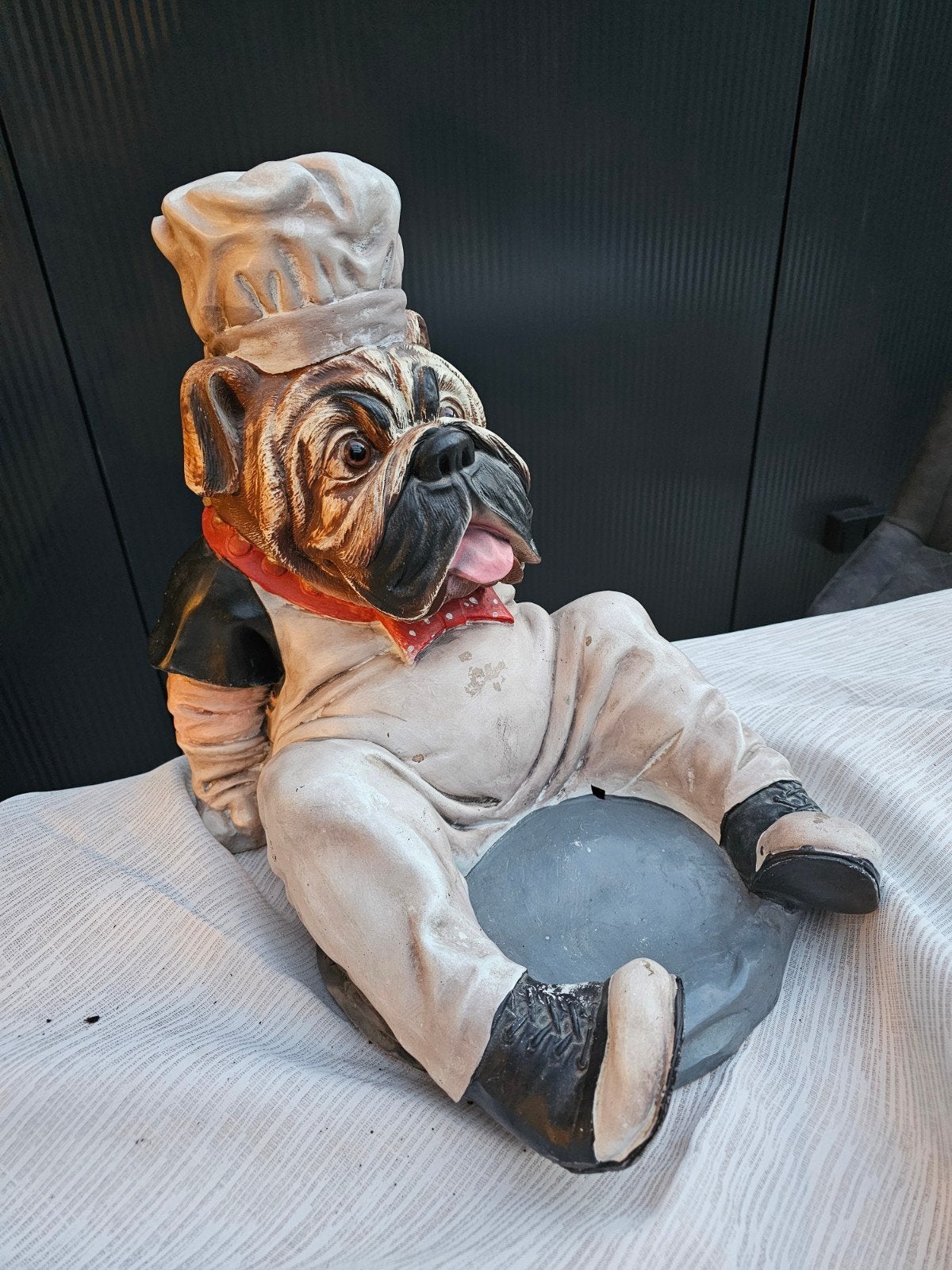 Leuke Bulldog Chef Kok Beeld - Decoratie  Keuken/Restaura, Gebruikt, Meerkleurig, Overige stijlen, Ophalen of Verzenden