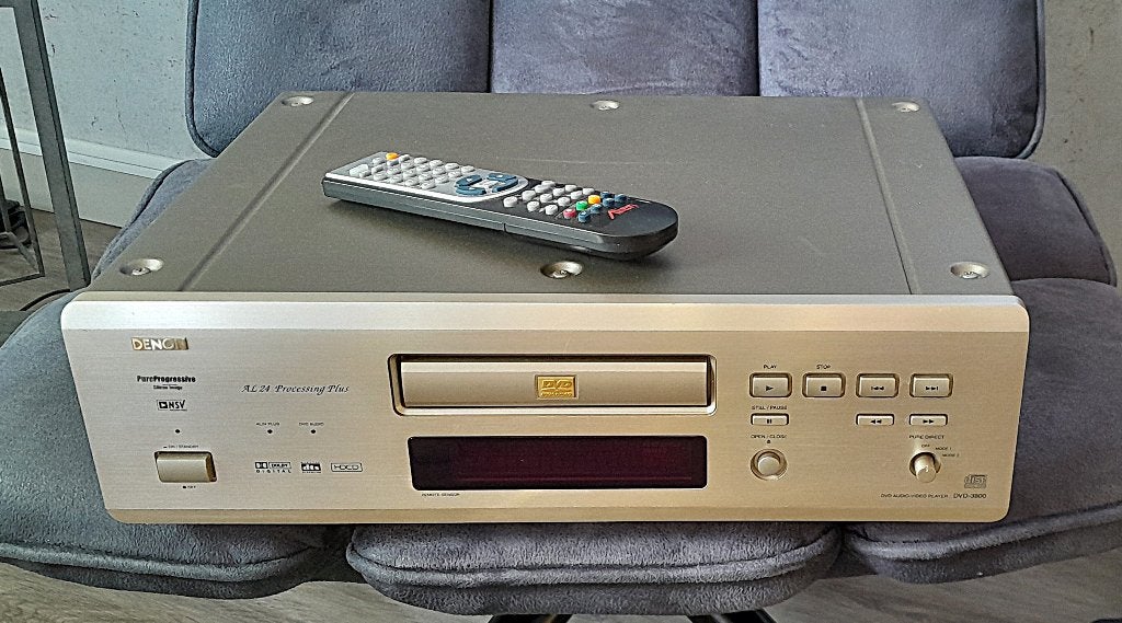 Denon DVD-3800 met AB + verloop van scart naar HDMI, Ophalen of Verzenden, Gebruikt, Dvd-speler, Overige merken