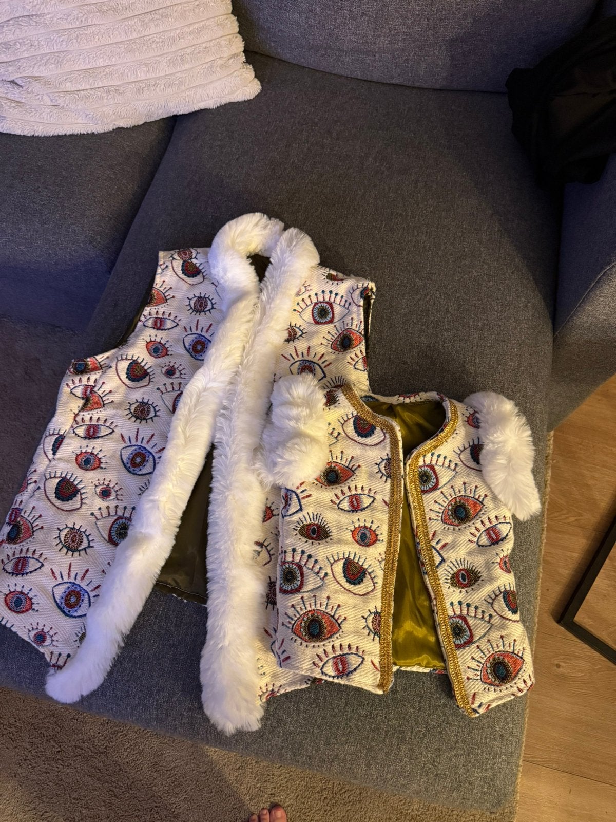 moeder dochter gilet 92/98 en M, Ophalen of Verzenden, Zo goed als nieuw