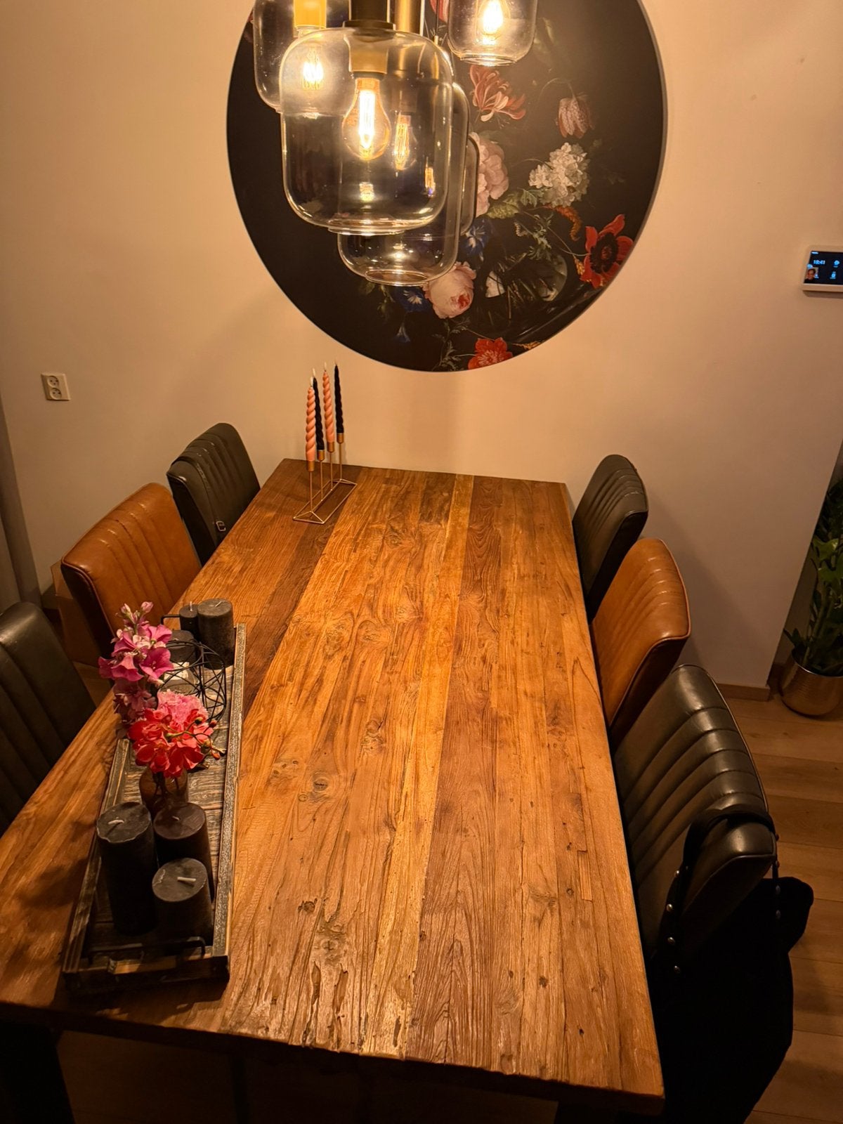 Eettafel teakhout, Ophalen, Zo goed als nieuw, 4 tot 6 stoelen