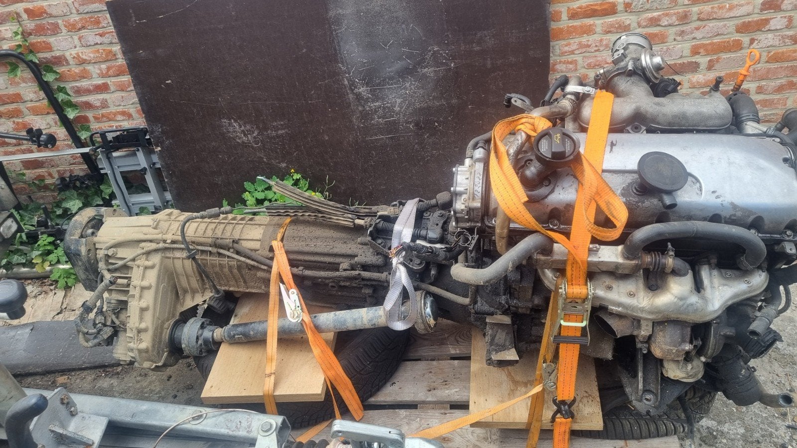 motor met versnelingsbak volkswagen touareg 7LP, Auto-onderdelen, Ophalen, Volkswagen