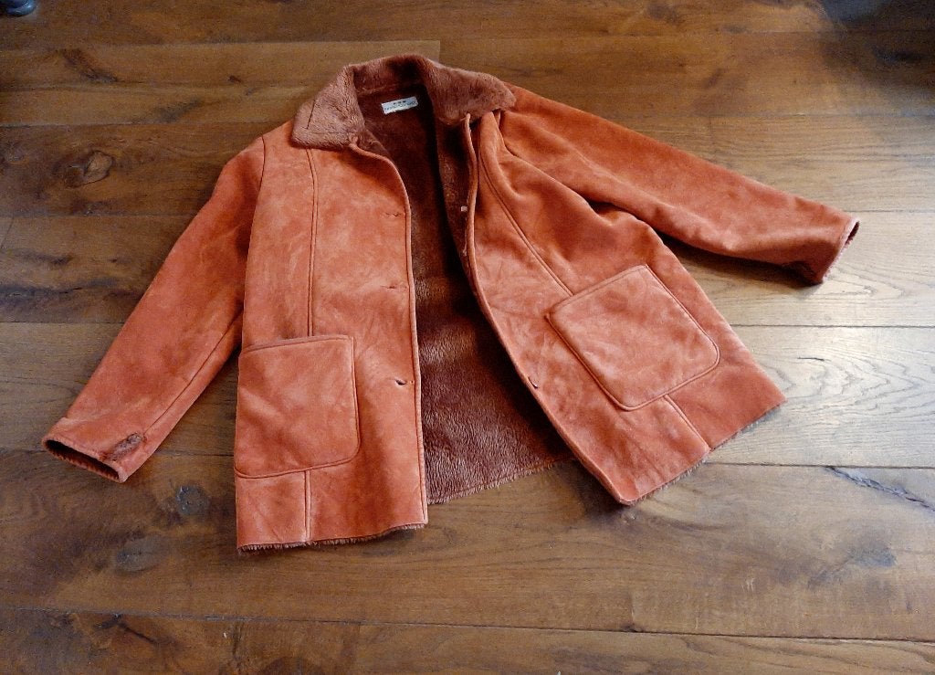 Hippe vintage jas - vintage, retro, flower power, hippie, Ophalen of Verzenden, Gedragen, Maat 46/48 (XL) of groter