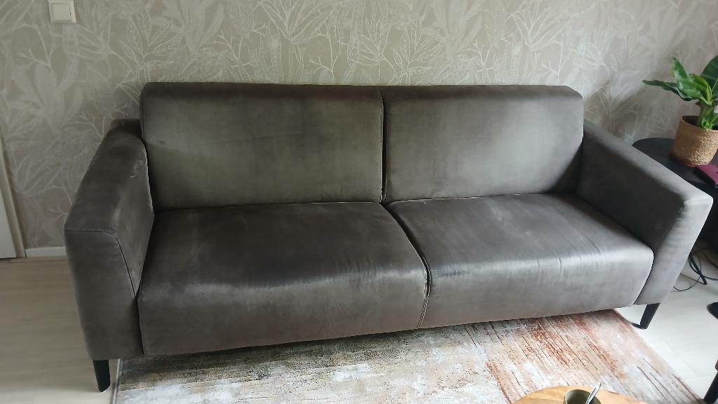 Te koop 3-zits bank, Huis en Inrichting, Banken | Bankstellen, Ophalen, Leer, Driepersoons, 75 tot 100 cm
