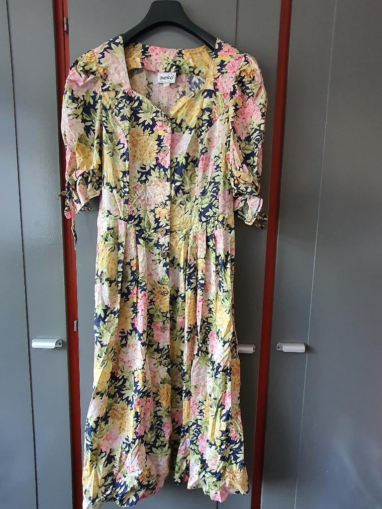 Vintage Meico Landhaus Jurk L 40 – Cottagecore, Kleding | Dames, Maat 38/40 (M), Ophalen of Verzenden, Zo goed als nieuw, Onder de knie