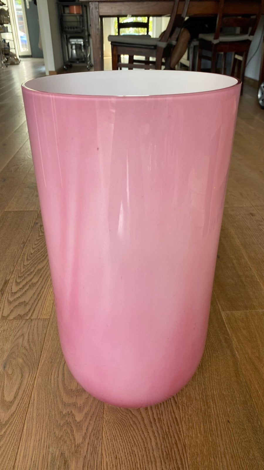 Vaas roze, Huis en Inrichting, Woonaccessoires | Vazen, Ophalen, Zo goed als nieuw, Roze