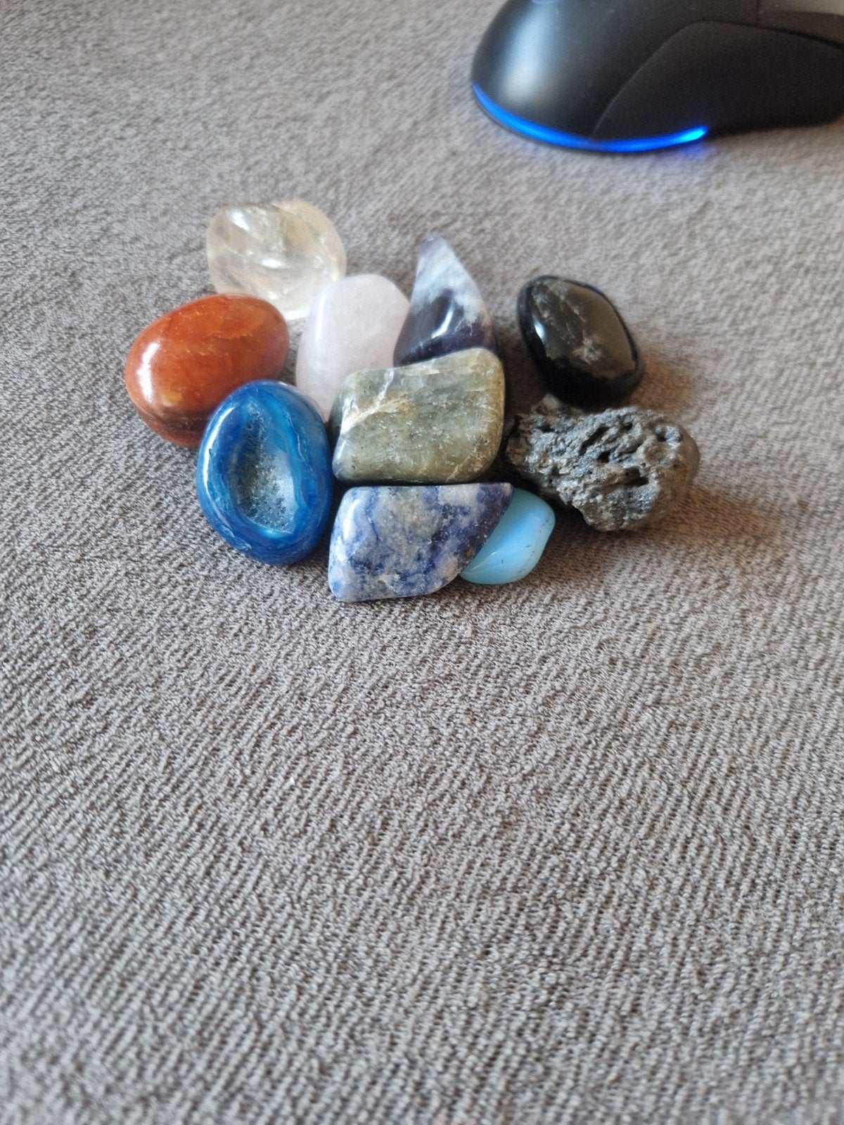 Set van 10 getrommelde edelstenen, Ophalen of Verzenden, Gebruikt
