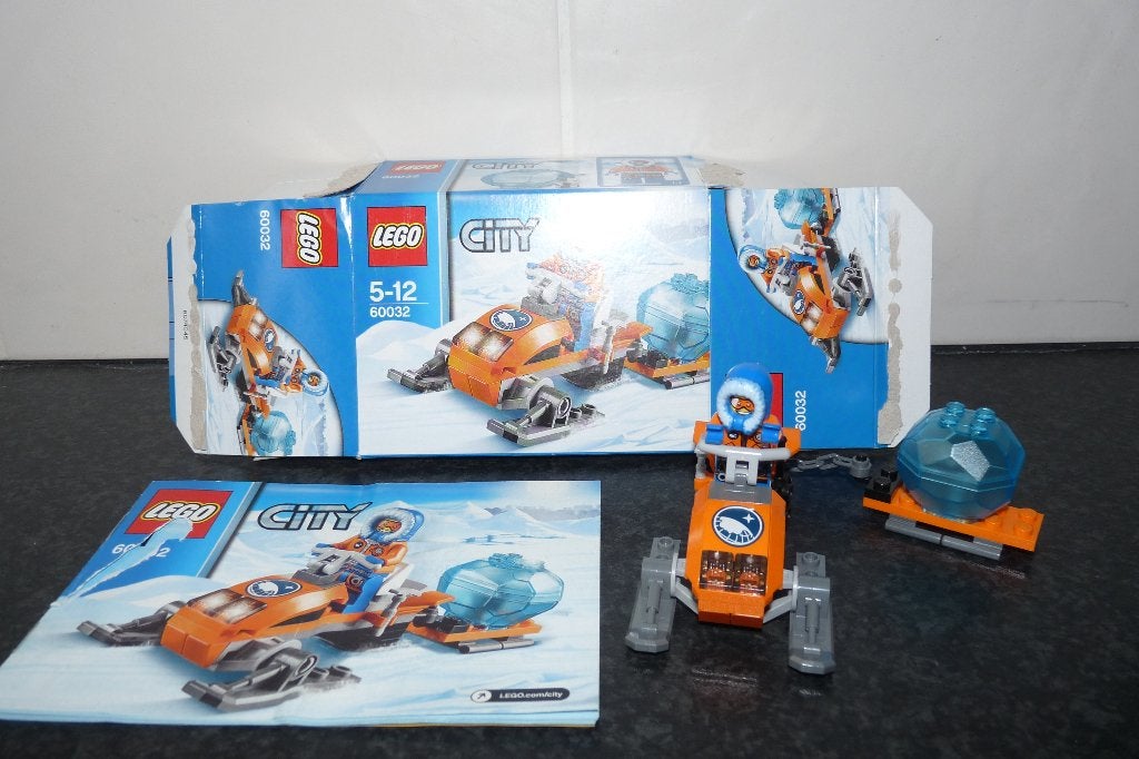 als nieuw Lego City 60032 Artic sneeuwscooter incl doos + bo, City, Lego, Ophalen of Verzenden, Zo goed als nieuw