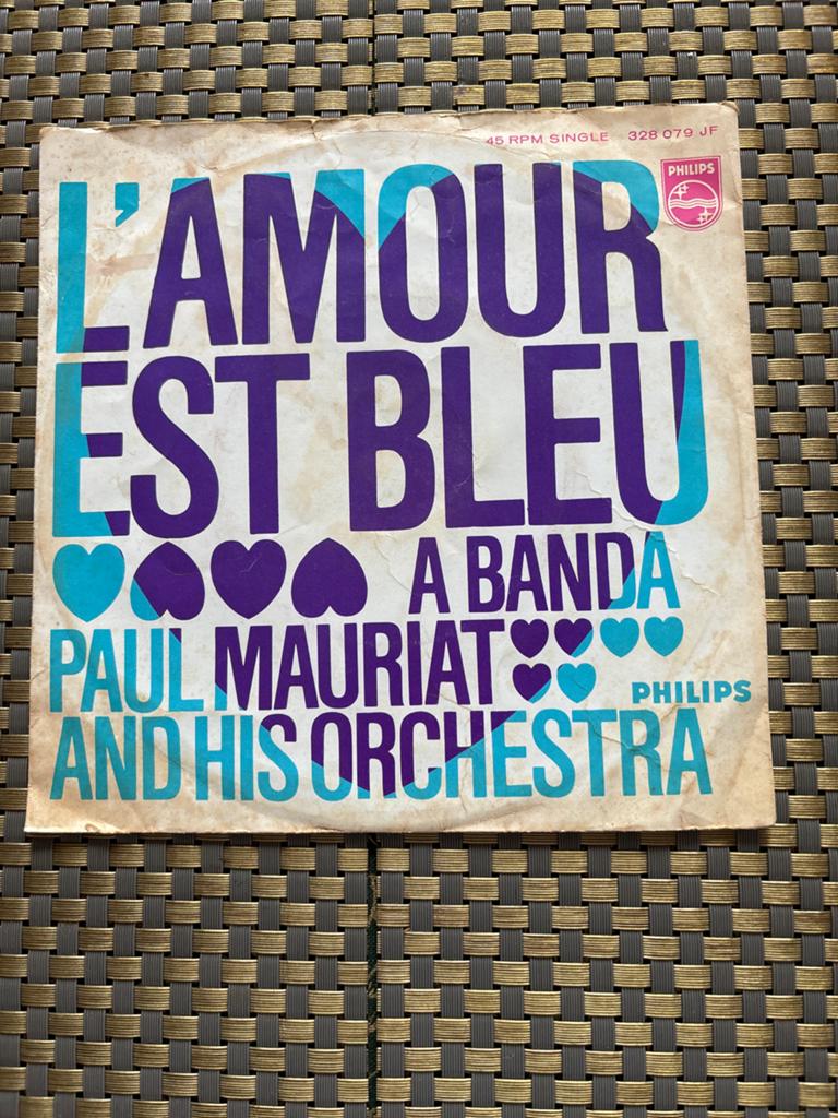 Paul Mauriat - L'amour Est Bleu (Single, 1968), 7 inch, Single, Ophalen of Verzenden, Zo goed als nieuw