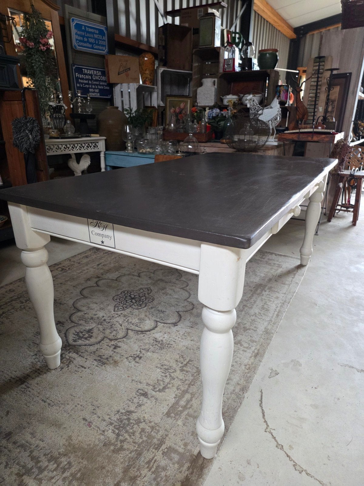 brocante eettafel, Ophalen
