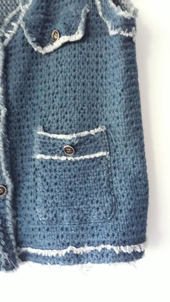 Gilet mt 46/48, Ophalen of Verzenden, Zo goed als nieuw, Maat 46/48 (XL) of groter, Blauw