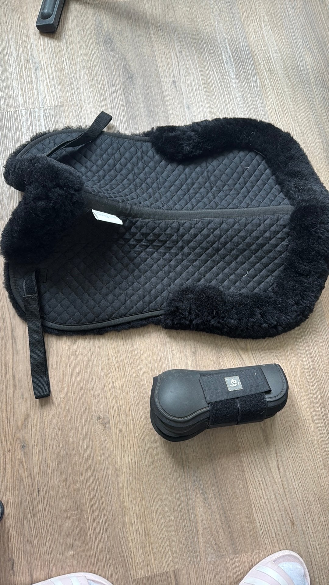 Dekje + been eschermers zwart ,paard, Dieren en Toebehoren, Ophalen of Verzenden, Zo goed als nieuw