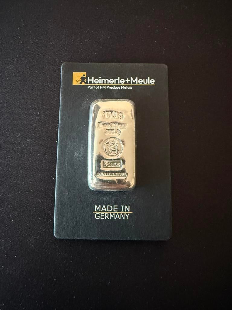 Heimerle Meule 100 Gram zilverbaar, Ophalen of Verzenden, Zilver
