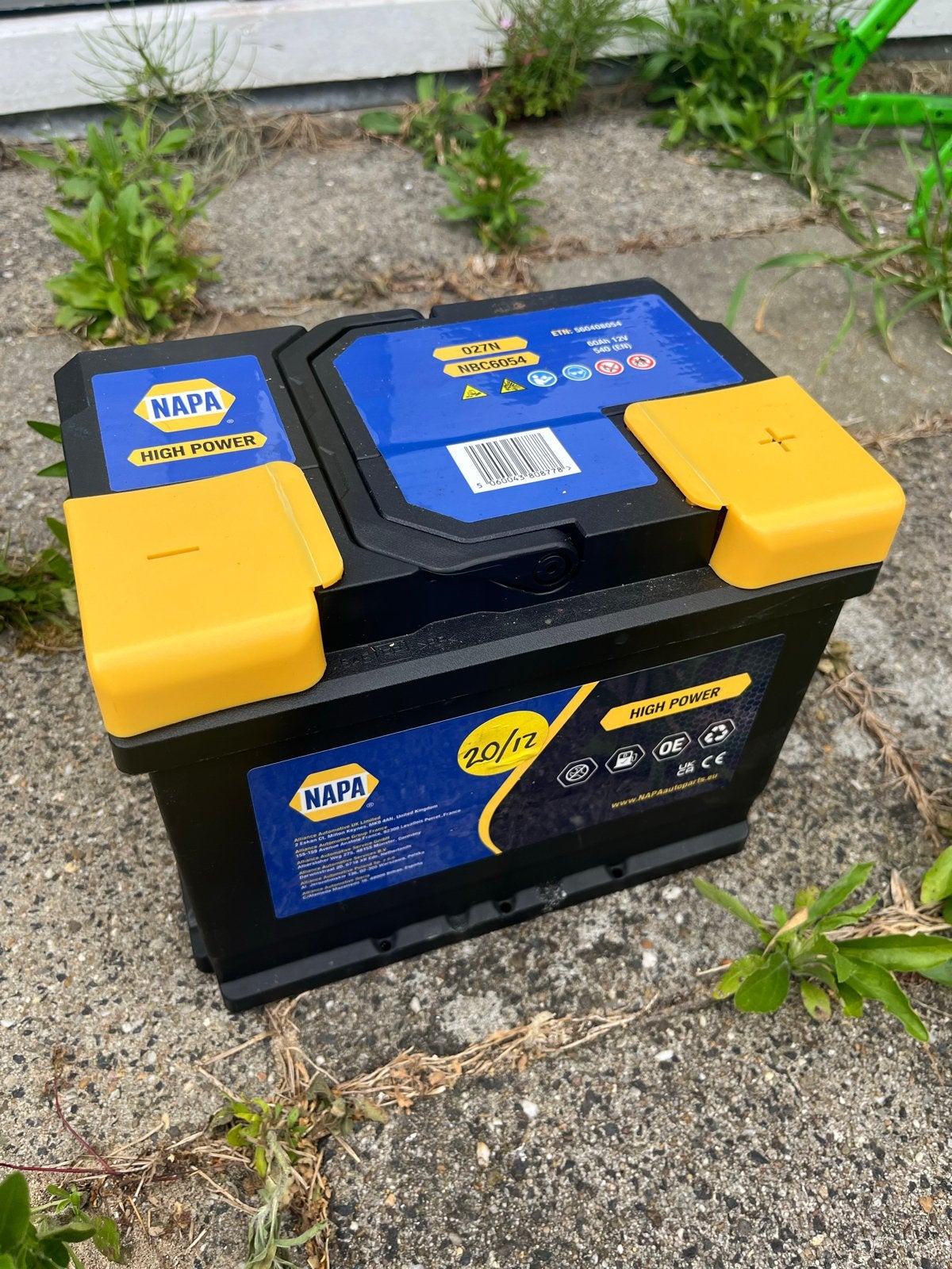 NAPA High Power Accu 12V 54Ah 540A (EN) - Gebruikt, Ophalen, Gebruikt, Universele onderdelen