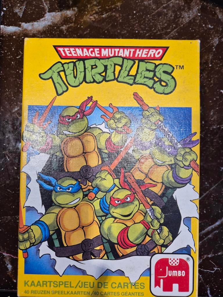 Vintage Teenage Mutant Hero Turtles kaartspel 1990, Ophalen of Verzenden, Zo goed als nieuw, Jumbo
