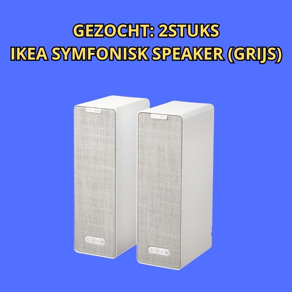 IKEA Symfonisk speakers gezocht (grijs), Audio, Tv en Foto, Gebruikt, WiFi, Ophalen of Verzenden, IKEA