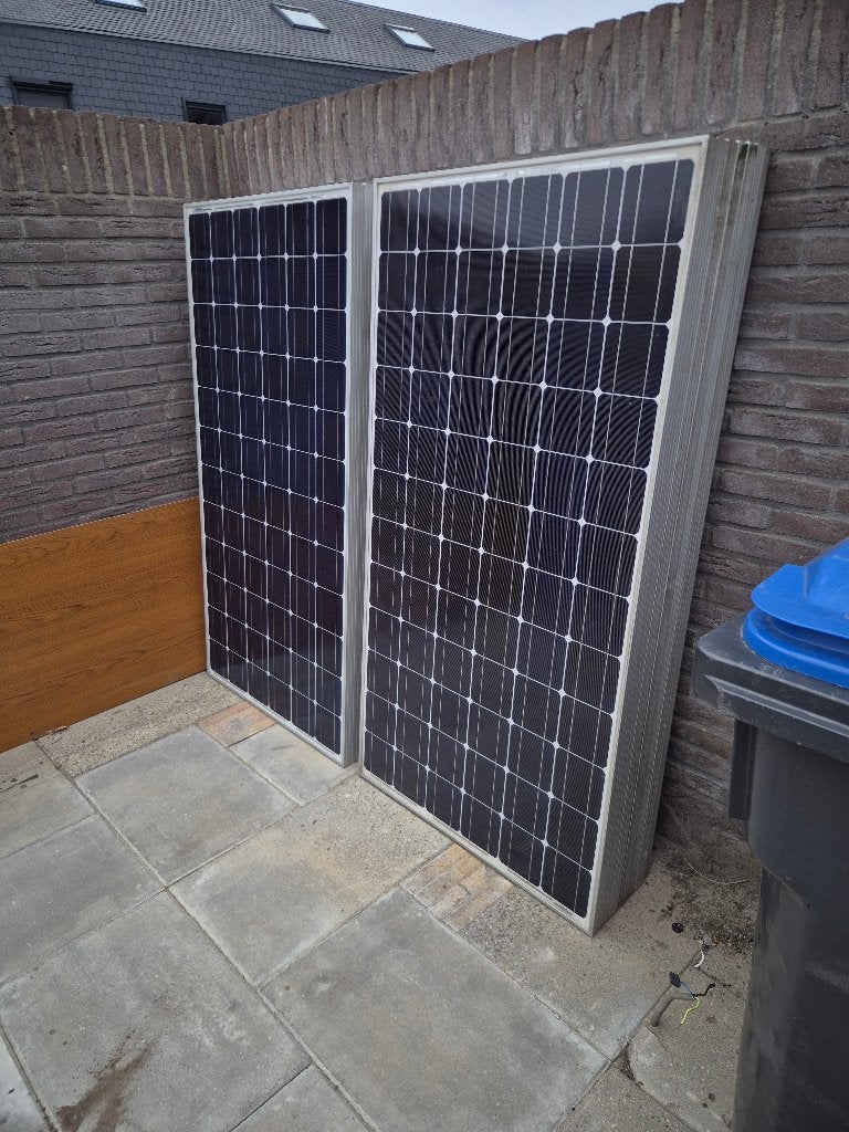 14 200WP zonnepanelen met 4K omvormer, Ophalen, Gebruikt, Compleet systeem, 200 wattpiek of meer