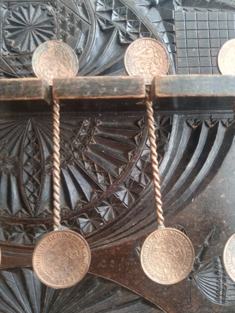 Lepelrek met prachtig houtsnijwerk, Ophalen of Verzenden