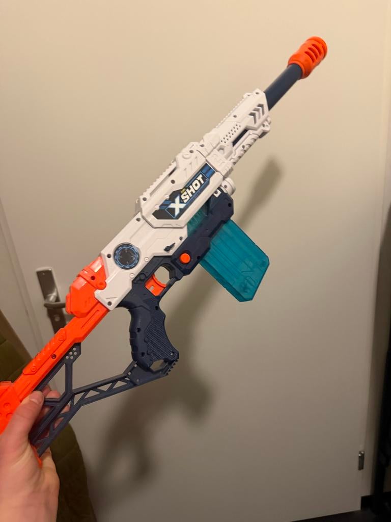 X-Shot speelgoedgeweer met magazijn en pijltjes, Ophalen of Verzenden, Gebruikt, Jongen of Meisje