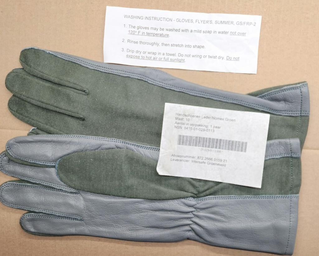 Piloot Militair Handschoenen maat 10, Ophalen of Verzenden, Luchtmacht, Nederland, Kleding of Schoenen