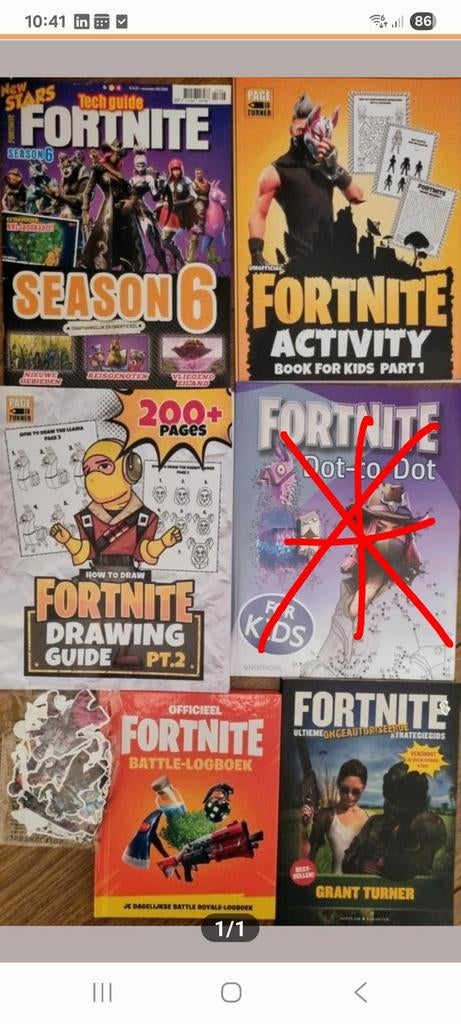Fortnite Boeken en Stickers - Diverse Collectie, Ophalen of Verzenden, Zo goed als nieuw, Diverse auteurs, waaronder Grant Turner