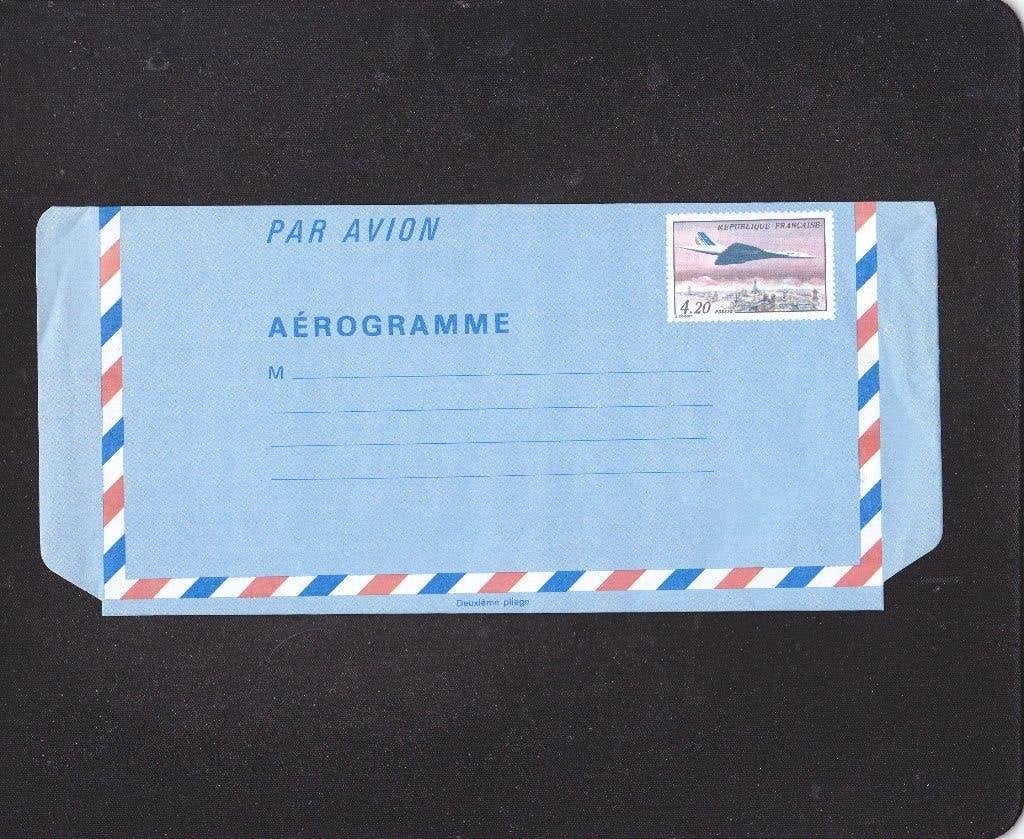 Concorde Frankrijk Aerogram (S694), Verzenden, Vliegtuigen