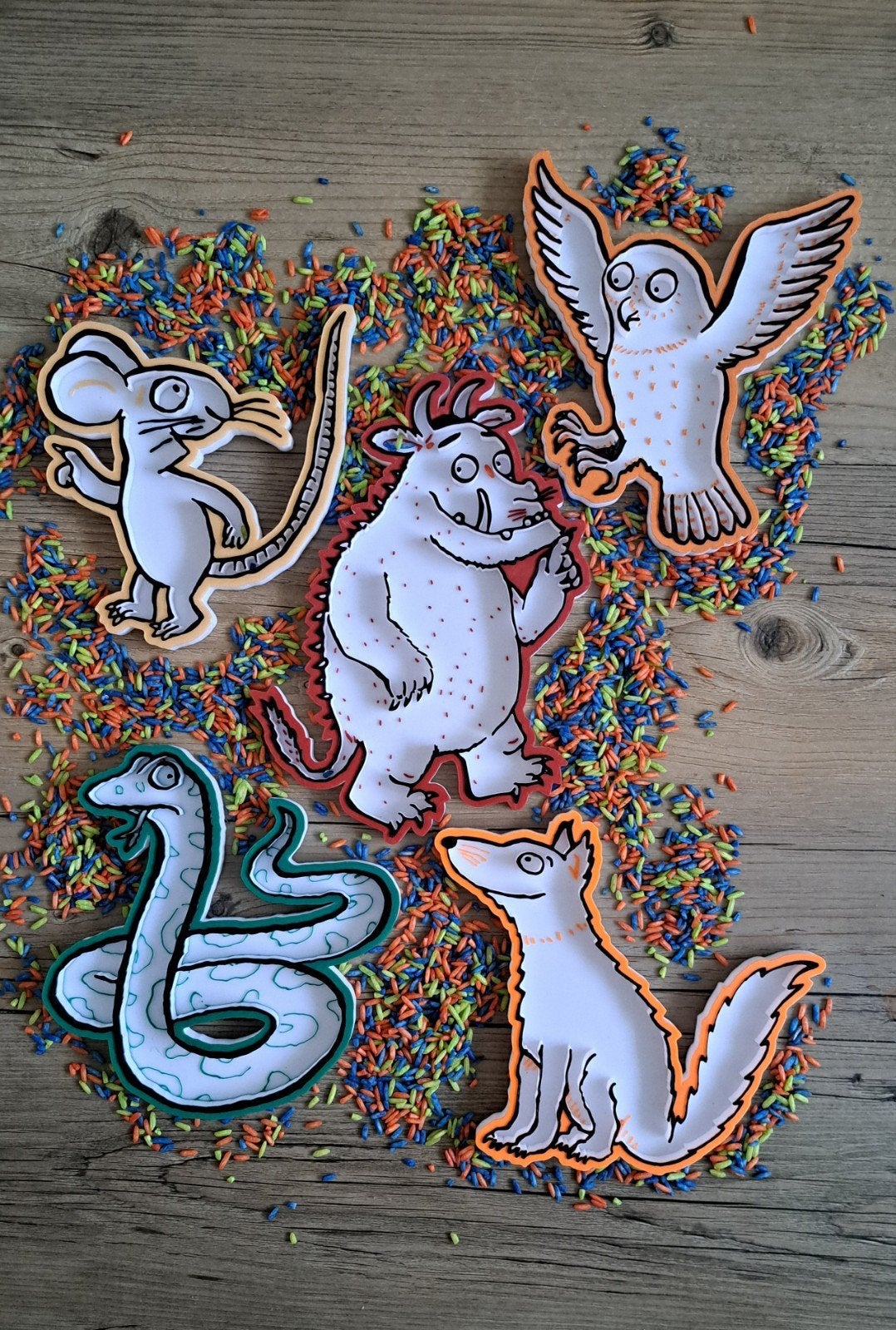 5 gave vulvormen van Gruffalo, Kinderen en Baby's, Ophalen of Verzenden, Nieuw, Ontdekken