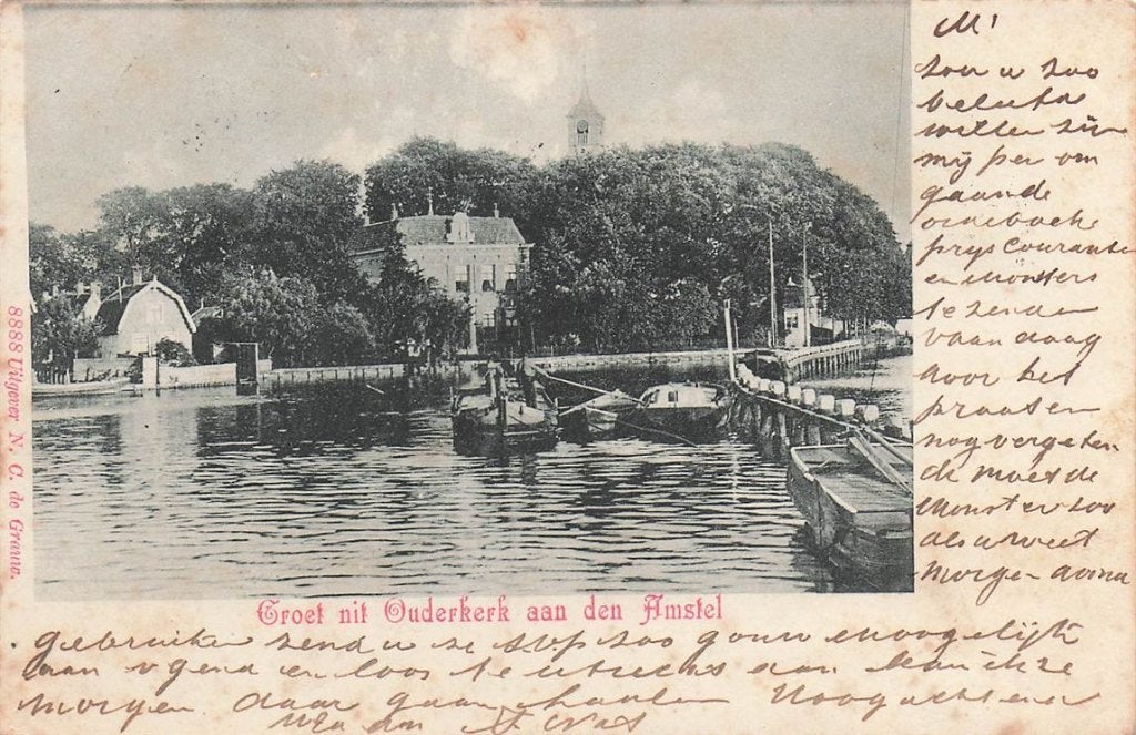 702-118-041 Ouderkerk Aan Den Amstel, Verzamelen, Ansichtkaarten | Nederland, Verzenden, Voor 1920, Noord-Holland