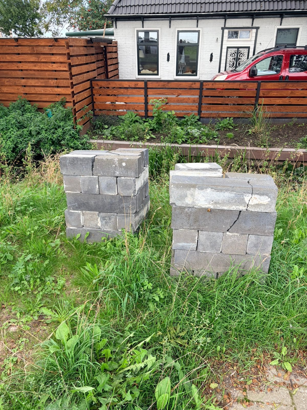Stapelstenen gratis, Tuin en Terras, Ophalen, Zo goed als nieuw, Minder dan 100 cm, Minder dan 25 cm