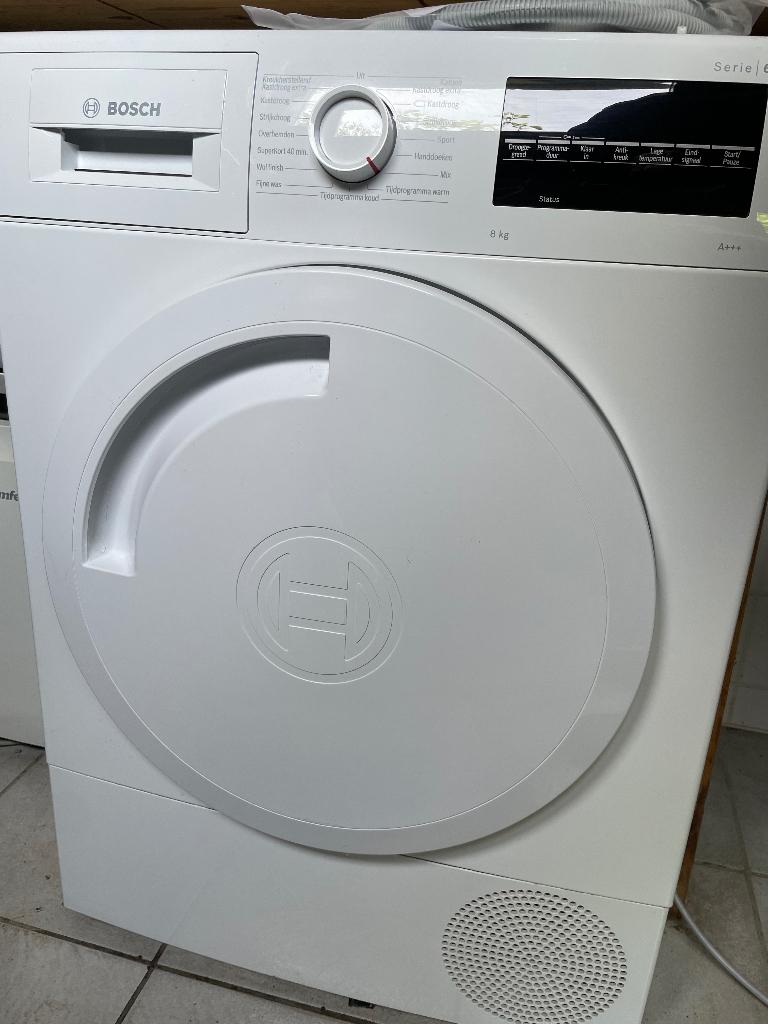 Bosch warmtepompdroger wasdroger WTR88T00NL Serie 6, Witgoed en Apparatuur, Ophalen, 6 tot 8 kg, Minder dan 85 cm, Zo goed als nieuw
