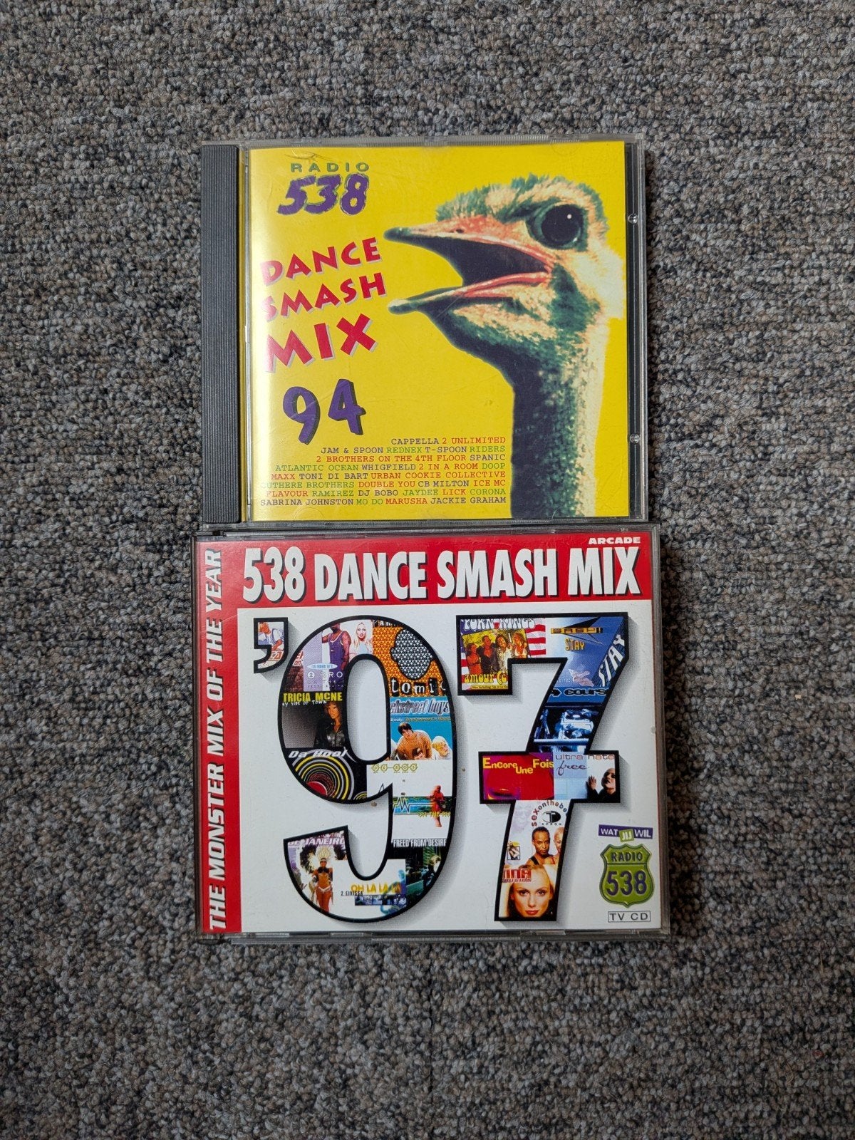 538 Dance Smash Mix '94 en '96 CD's - Dance Classics, Cd's en Dvd's, Gebruikt, Dance, Ophalen of Verzenden, Verzamelalbum