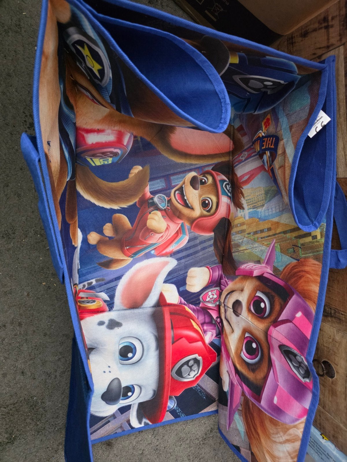 Paw Patrol Knuffels en Opbergmand Set, Kinderen en Baby's, Speelgoed | Knuffels en Pluche, Gebruikt, Hond, Paw Patrol, Overige merken