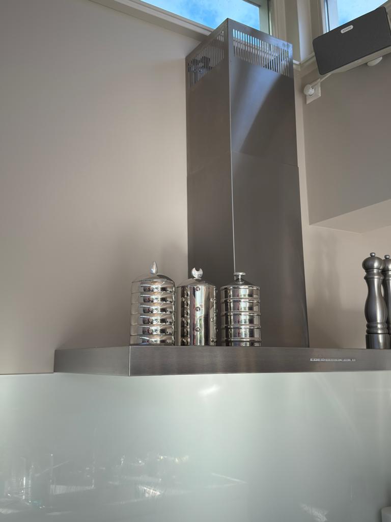 Miele zwevende afzuigkap RVS 120 x 6 cm, Witgoed en Apparatuur, Afzuigkappen, Ophalen, Wandschouwkap