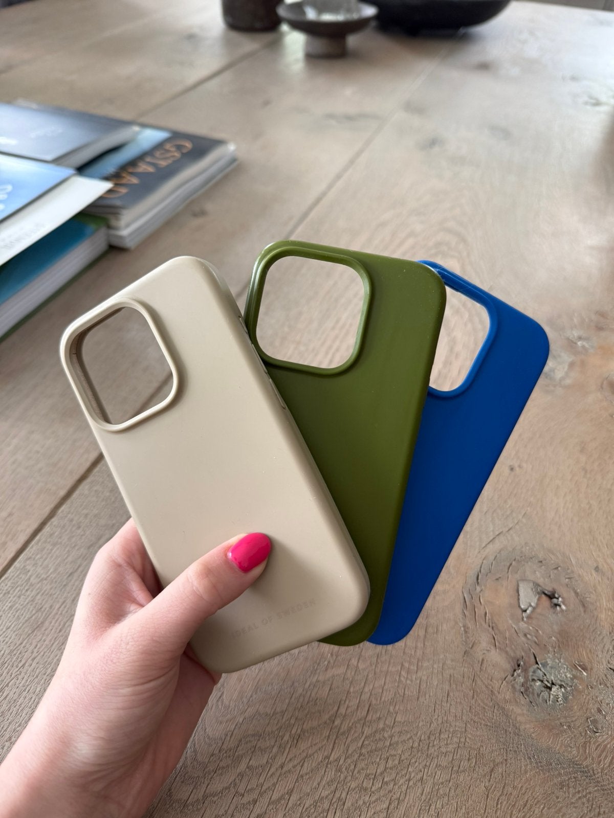 Ideal of sweden hoesjes silicone macsafe iphone 15 pro, Verzenden, Zo goed als nieuw